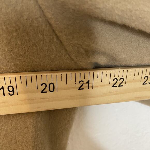 L. L. Bean Womens Classic Lambswool Peacoat - Size 6 Petite In Camel Tan - Picture 8 of 9